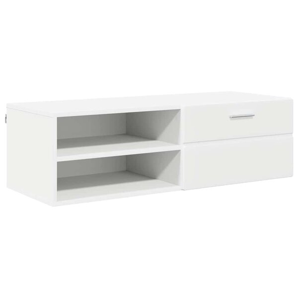 vidaXL Cabinet en Bois Blanc 100 5 x 39 x 30 cm Bois d'ingénierie