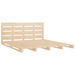 vidaXL Cadre de lit 180x200 cm Bois de pin massif Super King