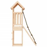 vidaXL Maisonnette de jeu avec mur d'escalade bois massif de pin