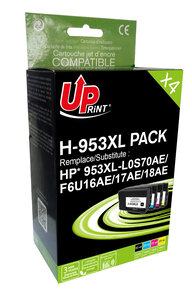 Pack UPrint compatible HP 953 XL  4 cartouches