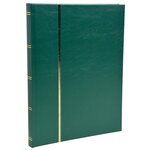 Album De Timbres Simili-cuir 48 Pages Noires - 22 5x30 5 Cm - Vert - Exacompta