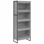 vidaXL Bibliothèque Gris Sonoma 80 x 30 x 155 cm Bois d'ingénierie