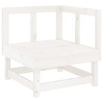 vidaXL Salon de jardin 8 Pièces Blanc Bois de pin massif