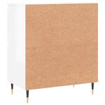 vidaXL Buffet Blanc brillant 60x35x70 cm Bois d'ingénierie