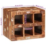 vidaXL Étagère à vin Marron 44 x 30 x 35 cm Bois récupéré massif