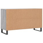 vidaXL Armoire à chaussures Sonoma gris 102x36x60 cm Bois d'ingénierie