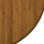 vidaXL Tapis rond marron 80 cm bambou