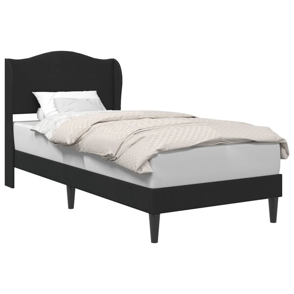 vidaXL Cadre de lit avec tête de lit Noir 80 x 200 cm Velours