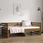 vidaXL Lit coulissant Marron miel 2x(90x190) cm Bois de pin massif
