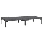 vidaXL Salon de jardin 10 Pièces avec coussins Résine tressée Gris foncé