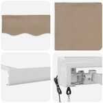 Store rétractable automatique vidaXL Beige 300x250 cm