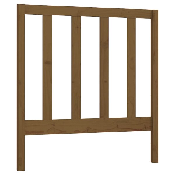 vidaXL Tête de lit Marron miel 106x4x100 cm Bois massif de pin