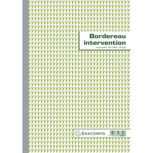 Manifolds Rapports d'intervention 29 7x21cm - 50 feuillets autocopiants - Blanc x 5 EXACOMPTA