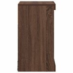 vidaXL Buffet avec lumières LED chêne marron 41x37x67 cm