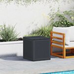 vidaXL Boîte de Rangement de Jardin Anthracite 55 x 53 x 57 cm