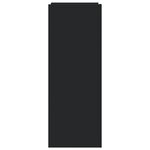 vidaXL Armoire à chaussures noir 74 5x37 5x100 cm bois d'ingénierie