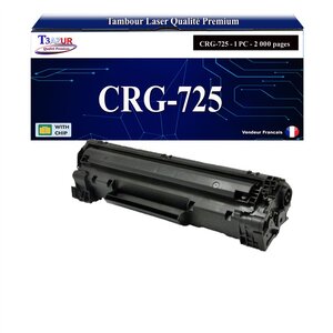 T3AZUR - Toner compatible avec Canon 728/ 725/ 726 pour Canon MF-4780W  MF-4870DN  MF-4890DW Noir - 2 000p