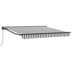 vidaXL Cadre d'auvent Anthracite et blanc 300 x 250 cm