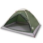 vidaXL Tente de camping à dôme 2 personne vert imperméable