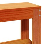 vidaXL Cadre de lit sans matelas cire marron 120x190cm bois pin massif