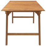 vidaXL Table de jardin 200x90x75 cm Bois d'acacia solide
