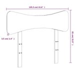 vidaXL Tête de lit 100 cm bois massif de pin