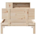 vidaXL Lit bibliothèque sans matelas 100x200 cm bois massif de pin