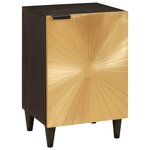 vidaXL Ensembles de mobilier de salle de bain 5 Pièces Noir et or