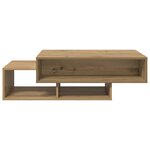 vidaXL Table basse chêne artisanal 105x55x32 cm bois d'ingénierie