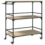 vidaXL Chariot cuisine chêne sonoma 100 5x50x105 cm bois d'ingénierie