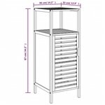 vidaXL Armoire de salle de bain avec étagère 36x33x87 cm bambou