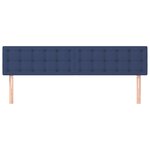 vidaXL Têtes de lit 2 Pièces Bleu 80x5x78/88 cm Tissu