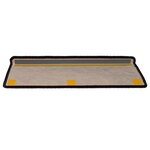 vidaXL Tapis d'escalier autocollants 30 Pièces 65x21x4 cm anthracite