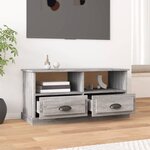 vidaXL Meuble TV sonoma gris 93x35 5x45 cm bois d'ingénierie