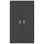 vidaXL Armoire de rangement 2 Pièces Noir 80 x 40 x 140 cm Acier