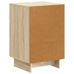 vidaXL Cabinet de chevet avec tiroir Chêne Sonoma 43 x 41 x 66 5 cm
