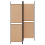 vidaXL Paravent 4 Panneaux Beige 200 x 180 cm Tissu