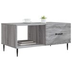 vidaXL Table basse Sonoma gris 90 x 50 x 40 cm Bois d'ingénierie