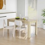 vidaXL Table à manger Chêne sonoma 140x74 5x76 cm Bois d'ingénierie