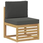 vidaXL Ensemble de canapés d'extérieur 7 Pièces Blanc et anthracite