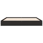 vidaXL Cadre de lit sans matelas noir 120x200 cm