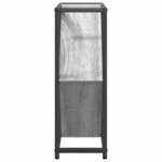vidaXL Étagère à vin Gris 51 x 18 x 52 5 cm Bois d'ingénierie