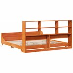 vidaXL Cadre de lit sans matelas cire marron 180x200cm bois pin massif