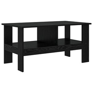 vidaXL Table basse Chêne noir 90 x 50 x 45 cm Bois d'ingénierie