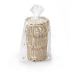 Sachet plastique recyclé à soufflets transparent 50 microns raja 120 x 180 x 80 cm (lot de 50)