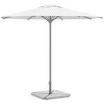 vidaXL Plaques de poids de parasol 4 Pièces triangulaire granit gris 14kg