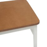 vidaXL Chaise de salle à manger 2 Pièces Blanc et Naturel