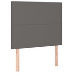 vidaXL Têtes de lit 2 Pièces Gris 80x5x78/88 cm Similicuir