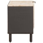 vidaXL Meuble TV avec stockage Finition Lavage Blanc 80 x 33 x 46 cm