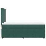 vidaXL Sommier à lattes de lit avec matelas Vert foncé 90x200 cm